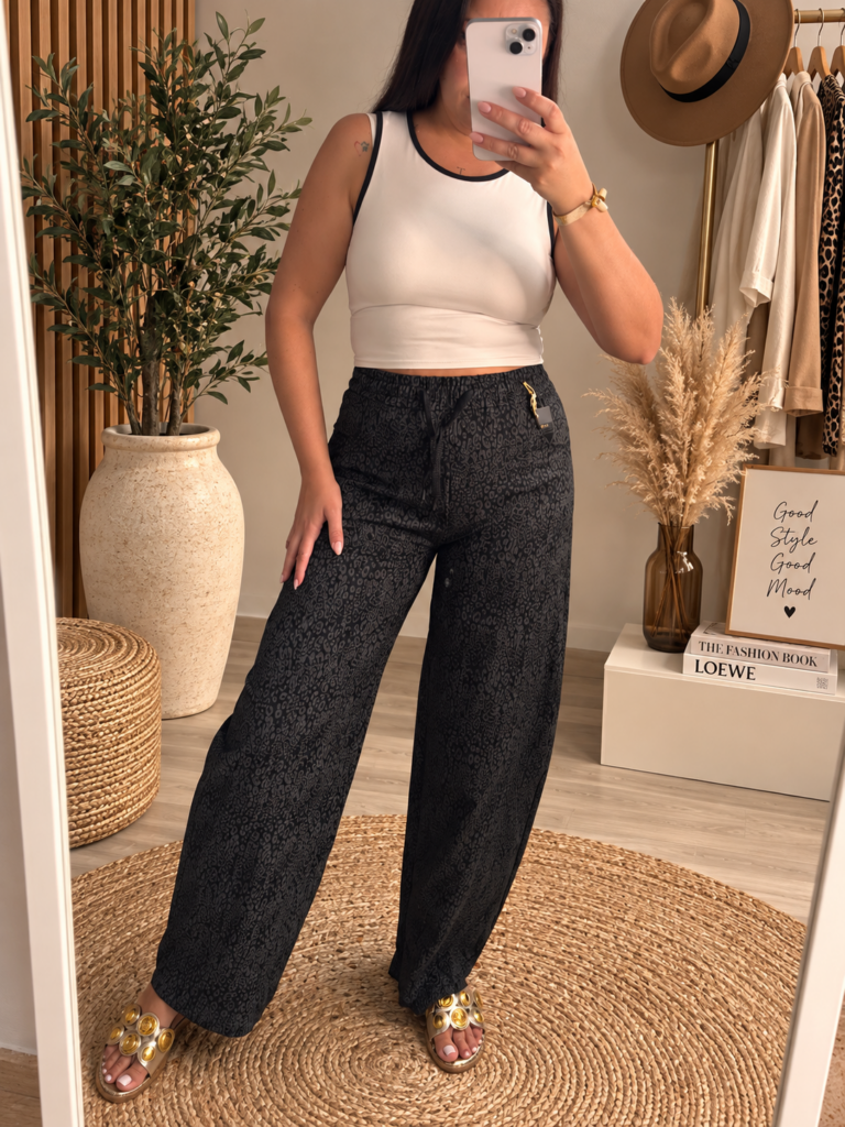 PANTALON BALLON ANIMAL PRINT